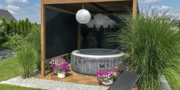 Pergola Lufel w kolorze Woodlook dostępna na meblobranie.pl