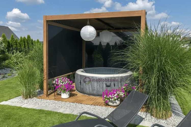 Pergola Lufel w kolorze Woodlook dostępna na meblobranie.pl